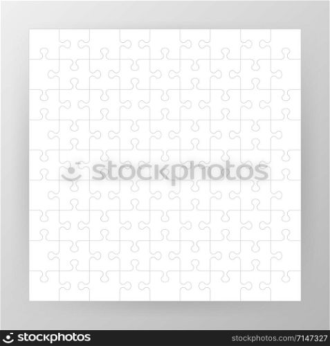 Jigsaw puzzle blank template or cutting guidelines. Vector illustration. Jigsaw puzzle blank template or cutting guidelines. Vector illustration.