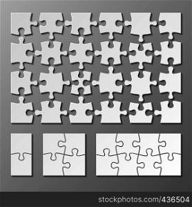 Jigsaw puzzle piece vector template isolated. Jigsaw piece puzzle object illustration. Jigsaw puzzle piece vector template isolated