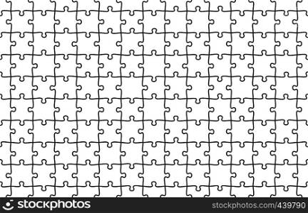 Jigsaw puzzle seamless pattern. Puzzles tiles, jigsaws pieces and puzzle game texture. Grid puzzle game match or order metaphor vector background illustration. Jigsaw puzzle seamless pattern. Puzzles tiles, jigsaws pieces and puzzle game texture vector background illustration