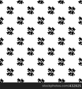 Jigsaw puzzles pattern seamless in simple style vector illustration. Jigsaw puzzles pattern vector
