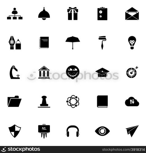 Job resume icons on white background, stock vector