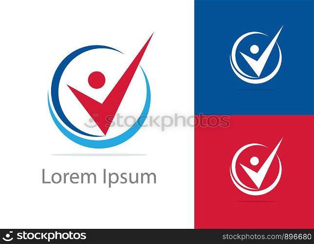 Job search icon with magnifying glass, Choose people for hire symbol. Job or employee logo, Recruitment agency vector illustration.