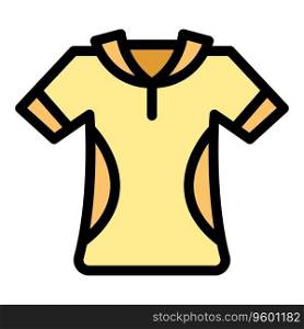 Jockey polo shirt icon outline vector. Racehorse derby. Track horse color flat. Jockey polo shirt icon vector flat