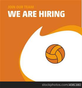 Join Our Team. Busienss Company Basketball We Are Hiring Poster Callout Design. Vector background