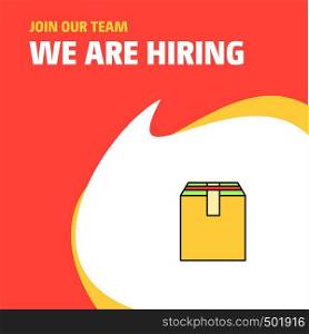 Join Our Team. Busienss Company Database We Are Hiring Poster Callout Design. Vector background