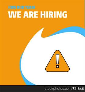 Join Our Team. Busienss Company Folder We Are Hiring Poster Callout Design. Vector background