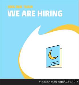 Join Our Team. Busienss Company Halloween card We Are Hiring Poster Callout Design. Vector background