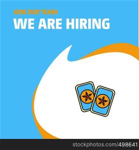 Join Our Team. Busienss Company Halloween cards We Are Hiring Poster Callout Design. Vector background