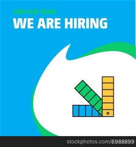Join Our Team. Busienss Company Scale We Are Hiring Poster Callout Design. Vector background