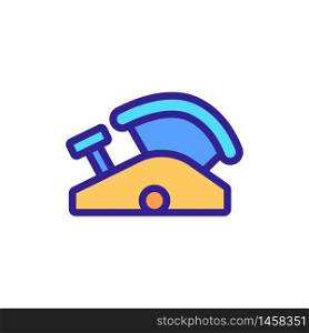 joiner cutting device icon vector. joiner cutting device sign. color symbol illustration. joiner cutting device icon vector outline illustration