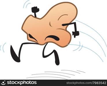 Joke Cartoon of Running Nose