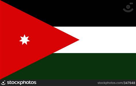 Jordan flag image for any design in simple style. Jordan flag image