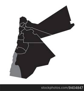 Jordan map icon vector illustration symbol design