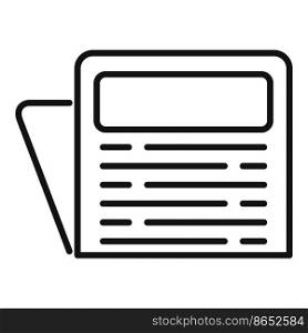 Journal icon outli≠vector. News paper. Web pa≥. Journal icon outli≠vector. News paper