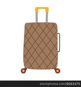 journey luggage suitcase cartoon. journey luggage suitcase sign. isolated symbol vector illustration. journey luggage suitcase cartoon vector illustration