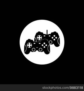 Joy stick game logo vector template