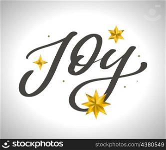 joy, vector calligraphy lettering christmas. joy text vector, calligraphy, lettering, christmas, vintage