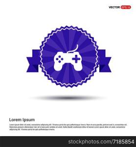 Joystick Icon - Purple Ribbon banner
