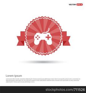Joystick Icon - Red Ribbon banner