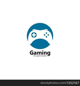 joystick logo for gaming vector icon illustration design