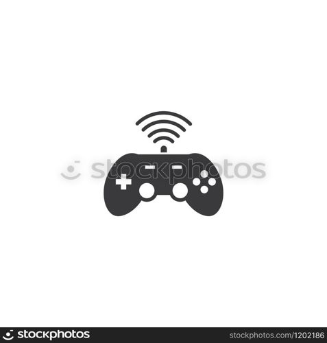 Joystick logo illustration vector template