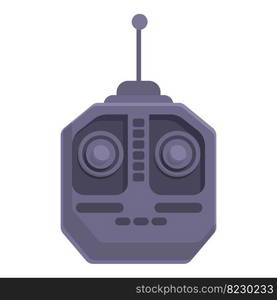 Joystick remote icon cartoon vector. Radio control. Model robot. Joystick remote icon cartoon vector. Radio control