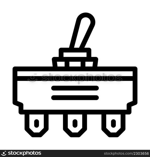 joystick switches line icon vector. joystick switches sign. isolated contour symbol black illustration. joystick switches line icon vector illustration