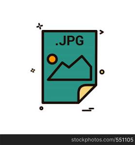 JPG application download file files format icon vector design