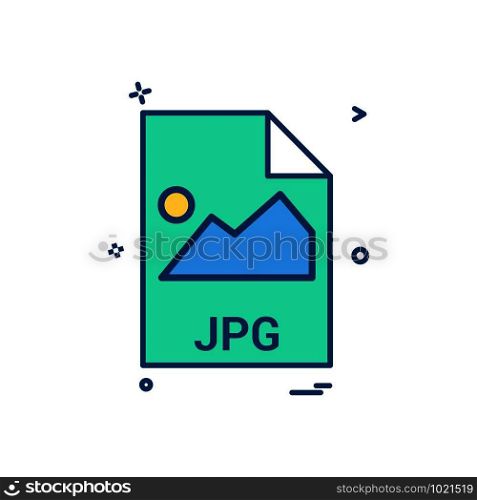 jpg file file extension file format icon vector design