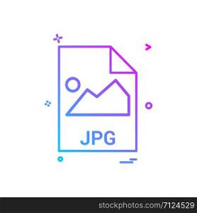 jpg file file extension file format icon vector design