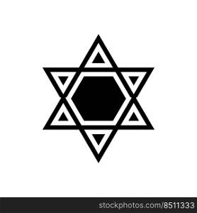 judaism religion glyph icon vector. judaism religion sign. isolated symbol illustration. judaism religion glyph icon vector illustration