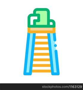 Judge Tower Chair Icon Vector. Outline Judge Tower Chair Sign. Isolated Contour Symbol Illustration. Judge Tower Chair Icon Vector Outline Illustration