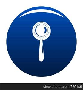 Judgement icon. Simple illustration of judgement vector icon for any design blue. Judgement icon vector blue