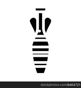 jug amphora glyph icon vector. jug amphora sign. isolated symbol illustration. jug amphora glyph icon vector illustration