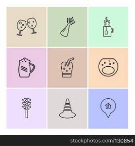jug , beer , signal , multimedia , camera , user interface  , technology , summer , drink ,  food , board , drinks , tv , bottle , telephone , internet , zoom in , zoom out , icon, vector, design,  flat,  collection, style, creative,  icons