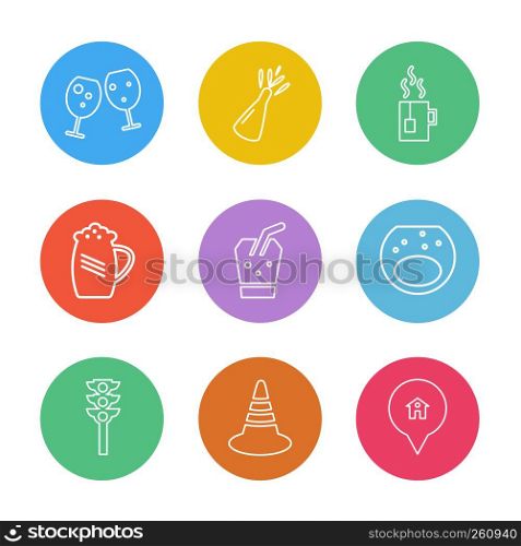 jug , beer , signal , multimedia , camera , user interface , technology , summer , drink , food , board , drinks , tv , bottle , telephone , internet , zoom in , zoom out , icon, vector, design, flat, collection, style, creative, icons