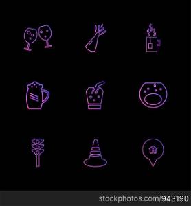 jug , beer , signal , multimedia , camera , user interface , technology , summer , drink , food , board , drinks , tv , bottle , telephone , internet , zoom in , zoom out , icon, vector, design, flat, collection, style, creative, icons