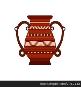 Jug clay vector pottery pot vase illustration ceramic pither milk. Ancient isolated jar old icon brown. Craft bowl