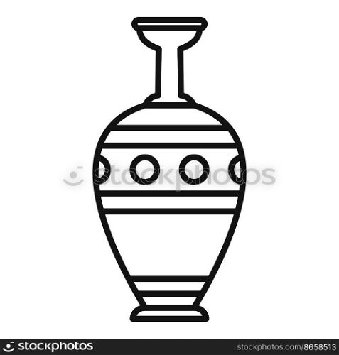 Jug&hora icon outline vector. Vase pot. Old pottery. Jug&hora icon outline vector. Vase pot