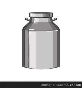 jug metal milk can cartoon. farm vintage, bucket cow, old bottle jug metal milk can sign. isolated symbol vector illustration. jug metal milk can cartoon vector illustration