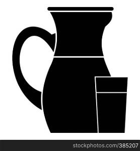 Jug of milk icon. Simple illustration of jug of milk vector icon for web design. Jug of milk icon, simple style