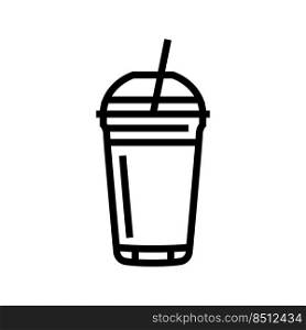 juice beverage drink line icon vector. juice beverage drink sign. isolated contour symbol black illustration. juice beverage drink line icon vector illustration