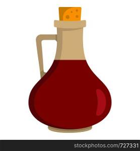 Juice bottle icon. Flat illustration of juice bottle vector icon for web. Juice bottle icon, flat style