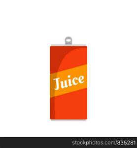 Juice can icon. Flat illustration of juice can vector icon for web isolated on white. Juice can icon, flat style