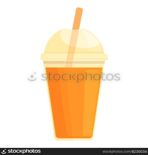 Juice cup icon cartoon vector. Orange splash. Breakfast menu. Juice cup icon cartoon vector. Orange splash