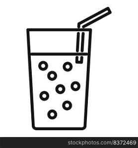 Juice glass icon outline vector. Diet food. Fat body. Juice glass icon outline vector. Diet food