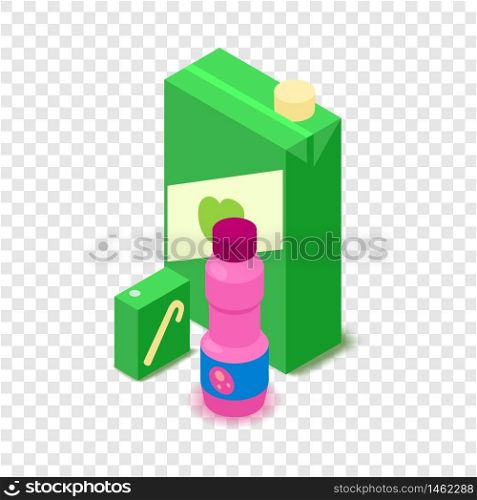 Juice icon. Cartoon isometric illustration of juice vector icon for web. Juice icon, cartoon isometric 3d style