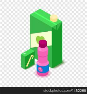 Juice icon. Cartoon isometric illustration of juice vector icon for web. Juice icon, cartoon isometric 3d style