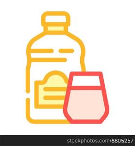 juice pomegranate color icon vector. juice pomegranate sign. isolated symbol illustration. juice pomegranate color icon vector illustration