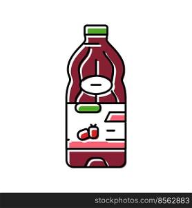 juice raspberry fruit berry color icon vector. juice raspberry fruit berry sign. isolated symbol illustration. juice raspberry fruit berry color icon vector illustration